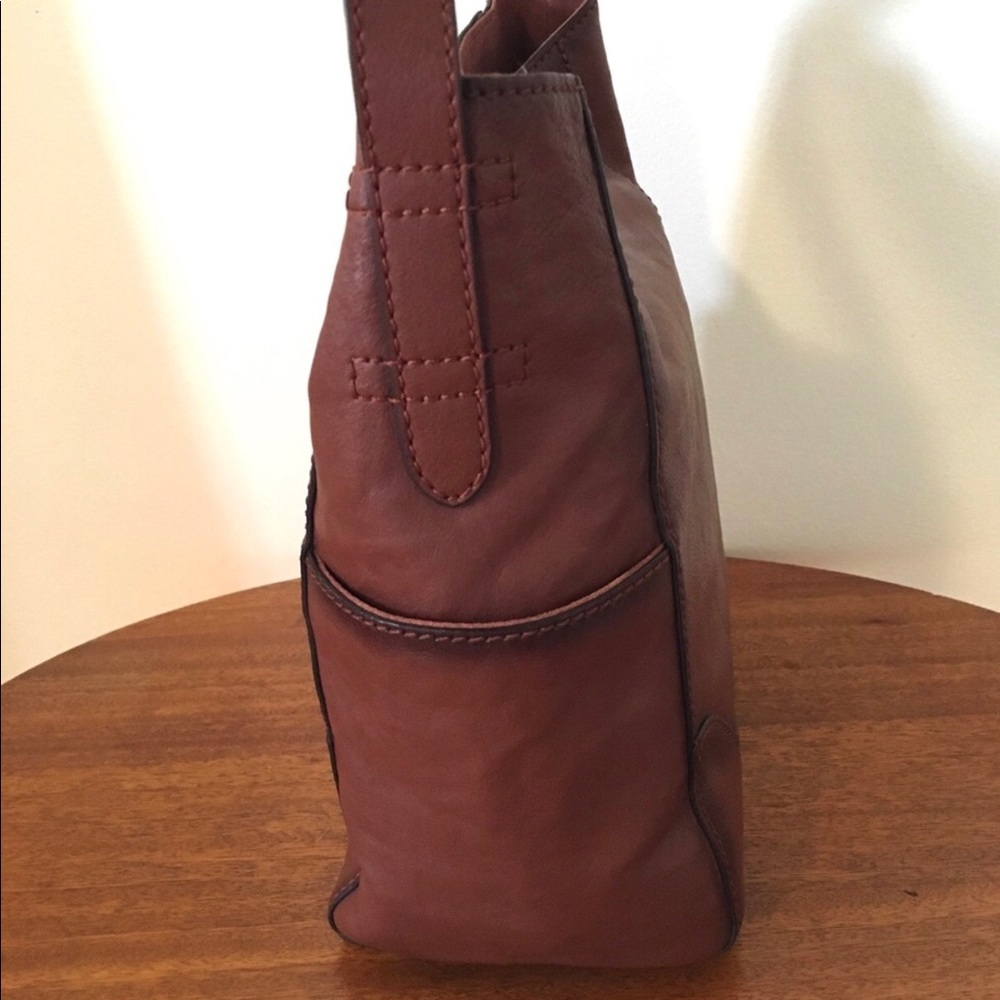FRYE Leather Side Pocket Hobo Shoulder Bag, - Picture 3 of 14